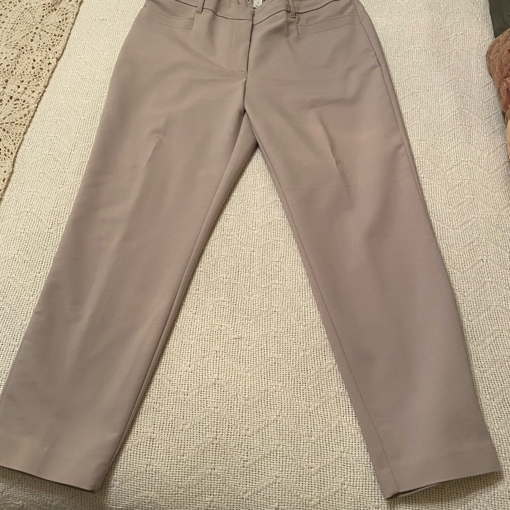 Size 12 khaki ankle pants by Dana Buchman